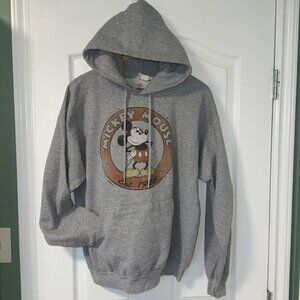 Vintage Disney Parks Mickey Mouse gray hoodie